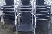 16 x rattan outdoor chairs (as new)