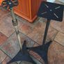 Sanus adjustable height metal speaker stands Image 4