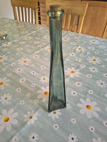 blue glass bottle
