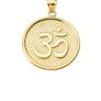 14k solid gold pendant OM for necklace Image 10