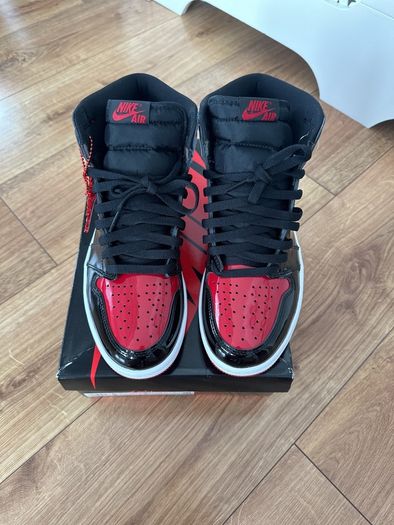 Air Jordan 1 high OG Patent Bred uk7.5 DS