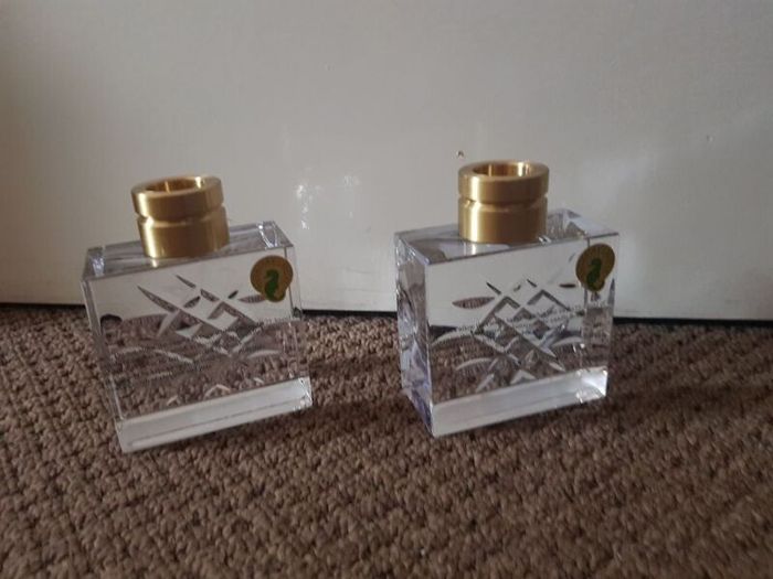 Waterford Crystal Lismore Revolution Candlestick Pair