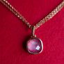 Bronzallure Milano Italy Golden Rose 18Kt Plated - Rose Quartz Necklace Image 3