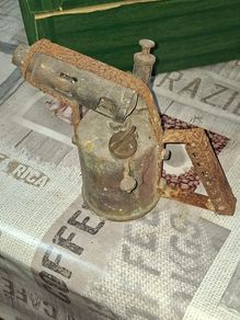 Old Brass Kerosene or Paraffin Blowtorch a Refillable Fuel Reservoir, a Pump for Creating Pressure, Postage Available