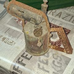 Old Brass Kerosene or Paraffin Blowtorch a Refillable Fuel Reservoir, a Pump for Creating Pressure, Postage Available