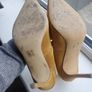 Mustard Satin Heels Image 2