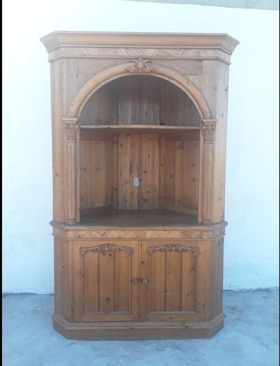 Vintage Pine Corner cabinet