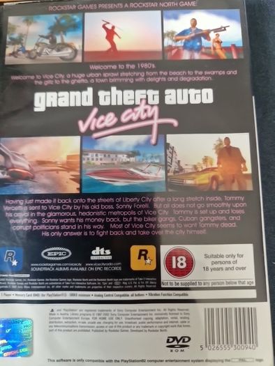 Grand Theft Auto Vice City PlayStation2 Ps2 Games Original