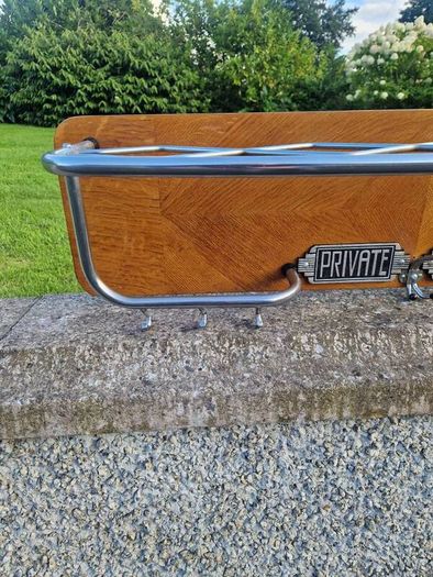 Vintage luggage / coat rack