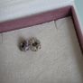 Pandora  purple sparkling forest spacer charms pair x2 very good condition Image 7