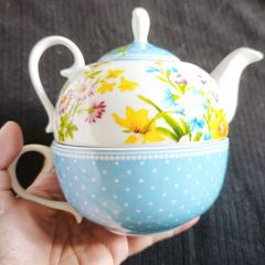Katie Alice Floral Tea for One Teapot & Cup Set