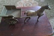 Brass Horse and cart