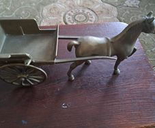 Brass Horse and cart