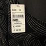 Quiz Black Velvet Glitter Hologram Long Sleeve Mini Dress - Size 10 Image 5