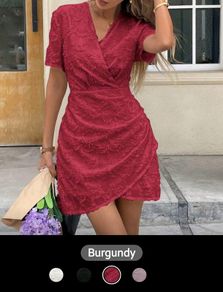 burgundy dress