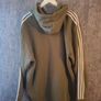 adidas Olive Green Trefoil 3 Stripes Hoodie XXL Image 2