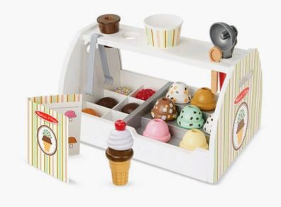Melissa and Doug Ice cream and Sandwich Wooden Toys-BUNDLE of TWO