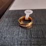 Gold plated diamond ring size 7 Image 8