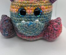 handmade crochet monster