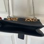 Topshop black leopard skin shoulder bag Image 5