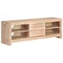 TV Cabinet Solid Acacia Wood 120x30x40 cm Light Brown Image 7