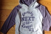 Age 2-3 NEXT Grey &amp; Purple Hooded Top