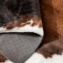 Cow Print Rug 4.1x4.5 Feet faux Cow hide rug Animal printed area rug carpet for home Image 3