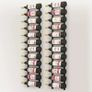 Wall Mounted Wine Racks for 12 Bottles 2 pcs Black Iron Image 4