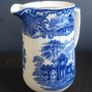 Fabulous Antique Blue and White Hot Chocolate Pot By George Jones & Sons in the Abbey Pattern, Circa 1901-1921, Capacity 1 Pint, Lid is Missing Image 7