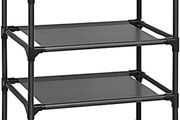 8-Tier Shoe Rack, Shoe Shelf, Shoe Storage Organiser, Space-Saving, 28 x 46 x 145 cm, Metal Frame, Non-Woven Fabric Shelves, for Hallway, Bedroom (FREE POSTAGE)