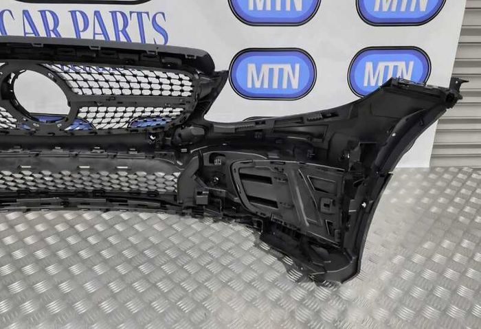 Front Bumper For Mercedes C Class W205 19-21 Facelift Models Amg Line Black C197