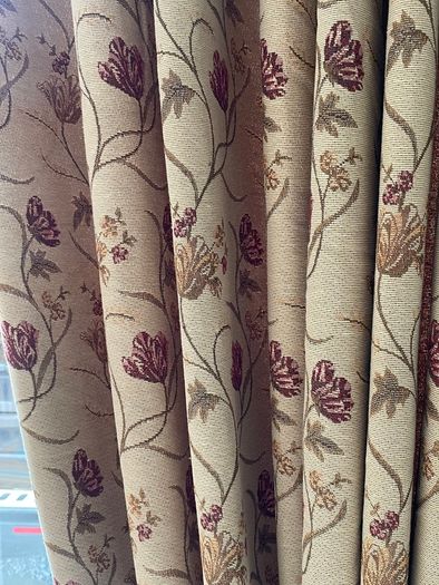 Curtina curtains, curtain pole & tie backs