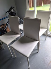 4 Leather Dining Chairs