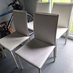4 Leather Dining Chairs