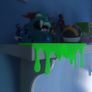 Slime Drip Bookshelf Decor  Blood Drip Bookshelf Decor  Shelf Drip  Goosebumps Monster Blood Drip  Horror Room Decor Image 2