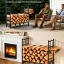 Firewood Rack 250kg with Log Carrier Bag Image 5