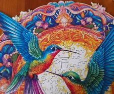 Mandala Hummingbird 300 pcs Wooden Puzzle