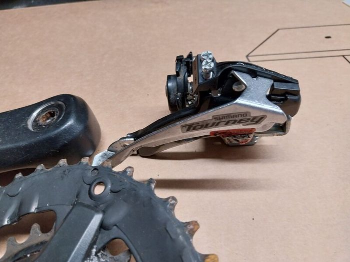 bike drive train 2 x 8