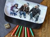 Personalised Black Fabric Photo Pencil Case