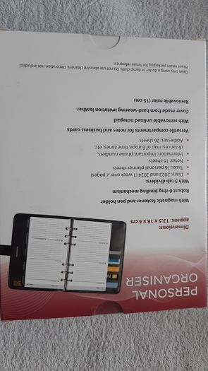 NGV Personal Organiser 6 Ring Binder 2023 2024