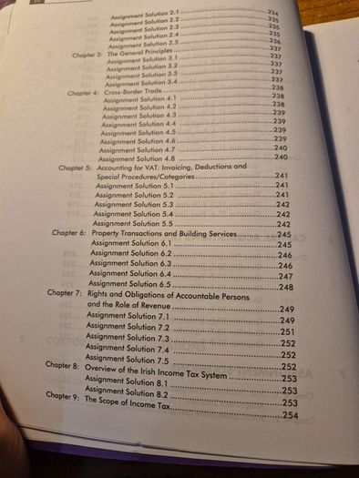 Irish Taxation. Law and Practice. Irish Tax Institute. Volume 2. 15th Edition. Assignments, Questions & Solutions.