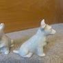 A pair of vintage Belleek porcelain Scottish Terrier dog figurines Image 2