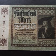 Germany. Reichsbanknote. 5000 Mark (2.12.1922)