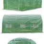 Polytunnel Greenhouse 3x3x2m 9m Squared Poly Tunnels Gardening Walk In Pollytunnel Tent with Steel Frame (FREE POSTAGE) Image 4