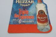 Huzzar Vodka : Triple The Experience - Beer Mat/Coaster