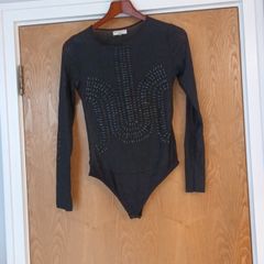 Dressy Collection Black  Bodysuit.  S. 12