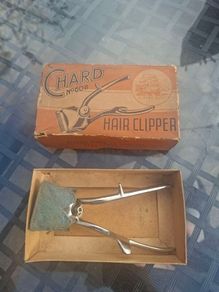 Vintage 1930's Chard No. 60B Hair Clipper set, produced by Brown's Clipper Co in the UK