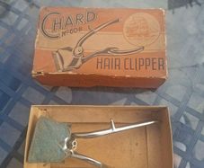 Vintage 1930's Chard No. 60B Hair Clipper set, produced by Brown's Clipper Co in the UK