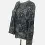 Daniel Hechter Ladies Black & White Long Sleeve Floral Print Blouse Uk 22 Includes Postage Image 2