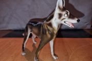 Austrian porcelain dog figurine